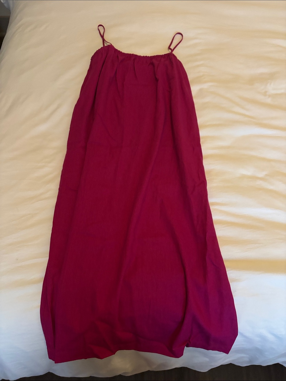 Women’s Fuchsia Maxi Skirt with Adjustable Waist